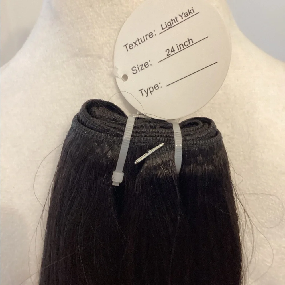 Luxurious Off Black Light YAKI Texture Hair 24 Inch Extension